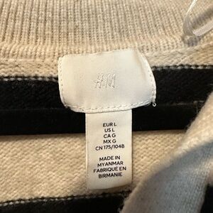 H&M Black and White Sweater for Effortless Style